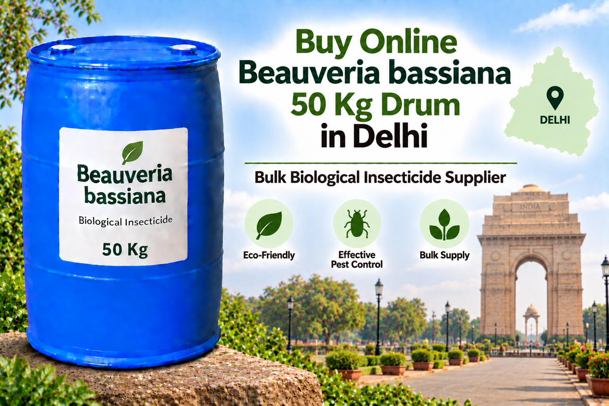 Buy Online Beauveria bassiana 50 Kg Drum in Delhi | Bulk Biological Insecticide Supplier