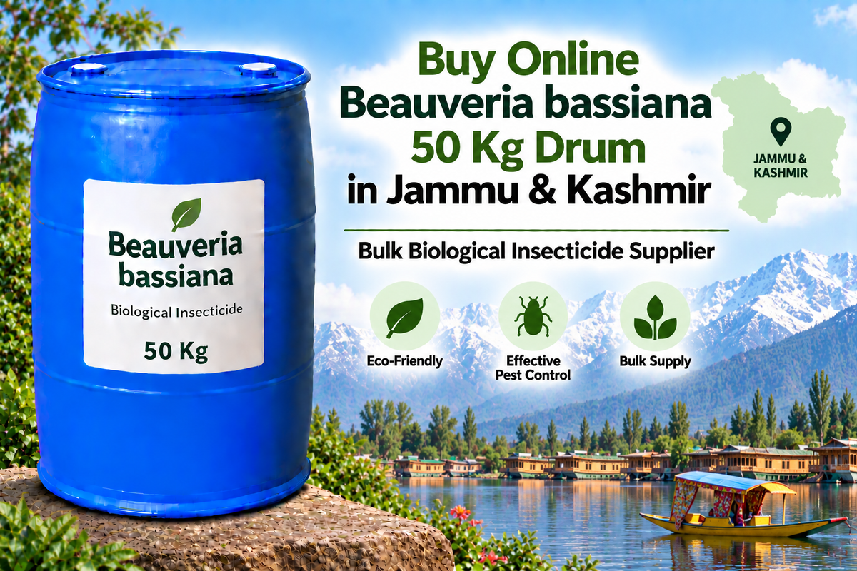 Buy Online Beauveria bassiana 50 Kg Drum in Jammu & Kashmir | Bulk Biological Insecticide Supplier