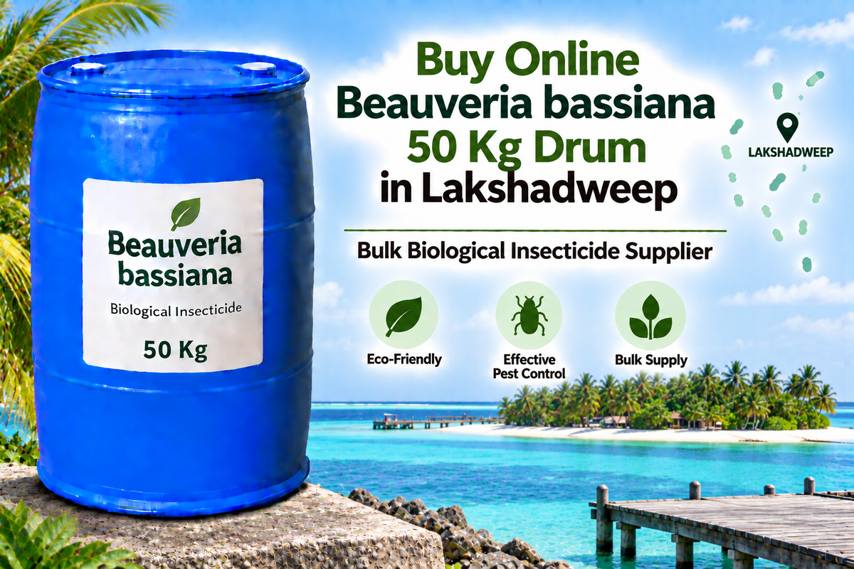 Buy Online Beauveria bassiana 50 Kg Drum in Lakshadweep | Bulk Biological Insecticide Supplier