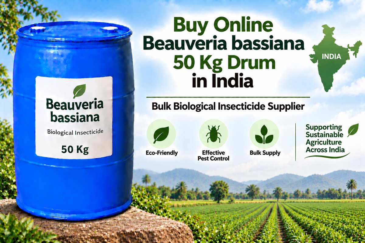 Buy Online Beauveria bassiana 50 Kg Drum in India | Bulk Biological Insecticide Supplier