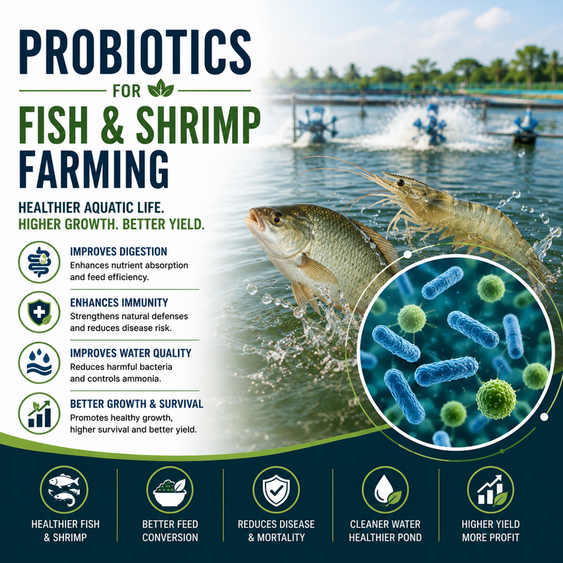 Probiotics for Fish & Shrimp Farming